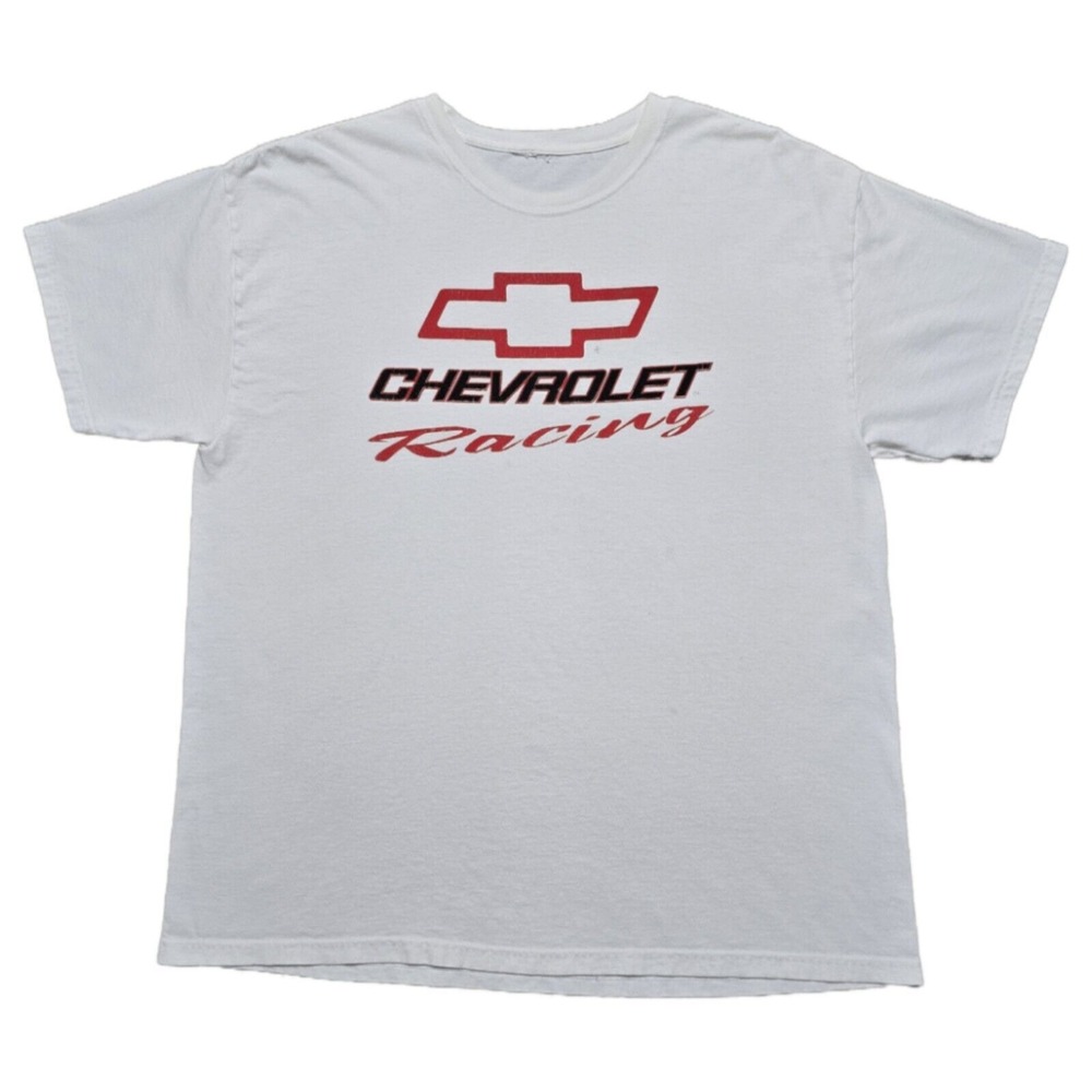 Rare Vintage 90s Chevrolet‎ Chevy Racing Big Logo T Shirt Mens XL